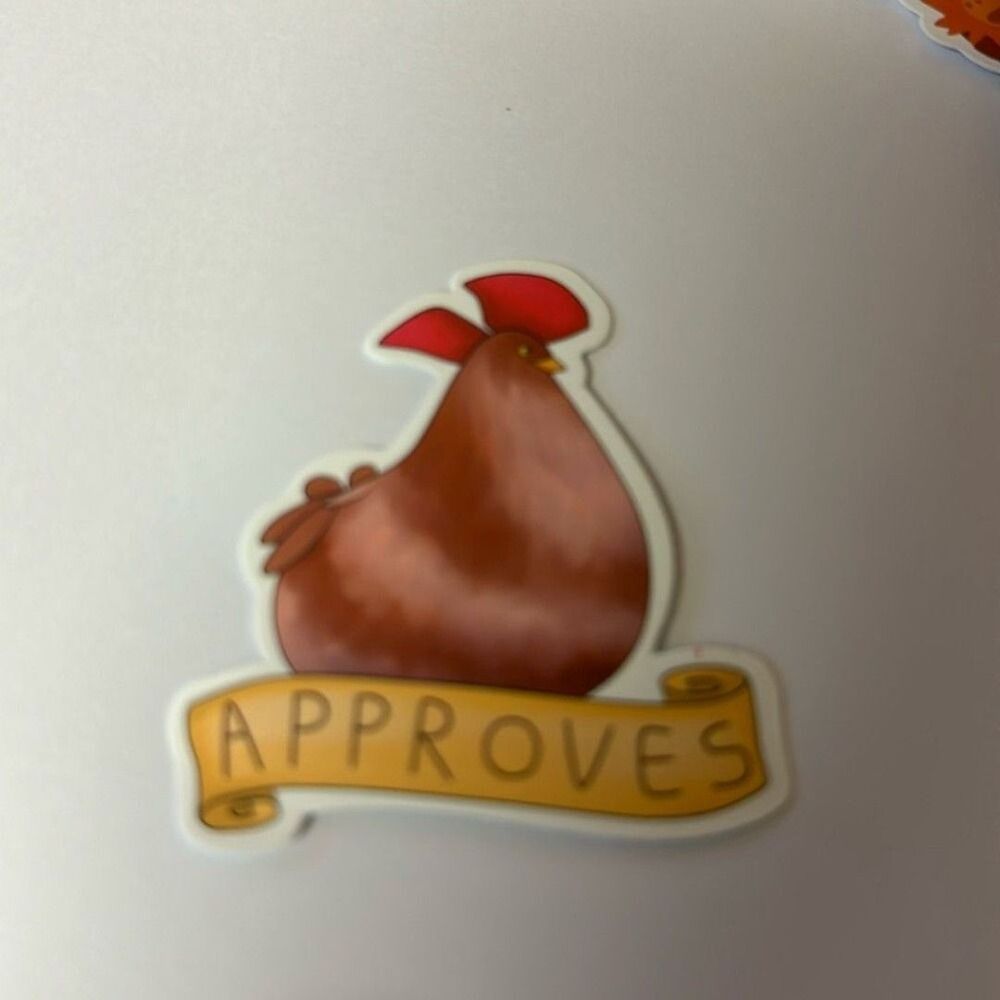 CHICKEN STICKER approves